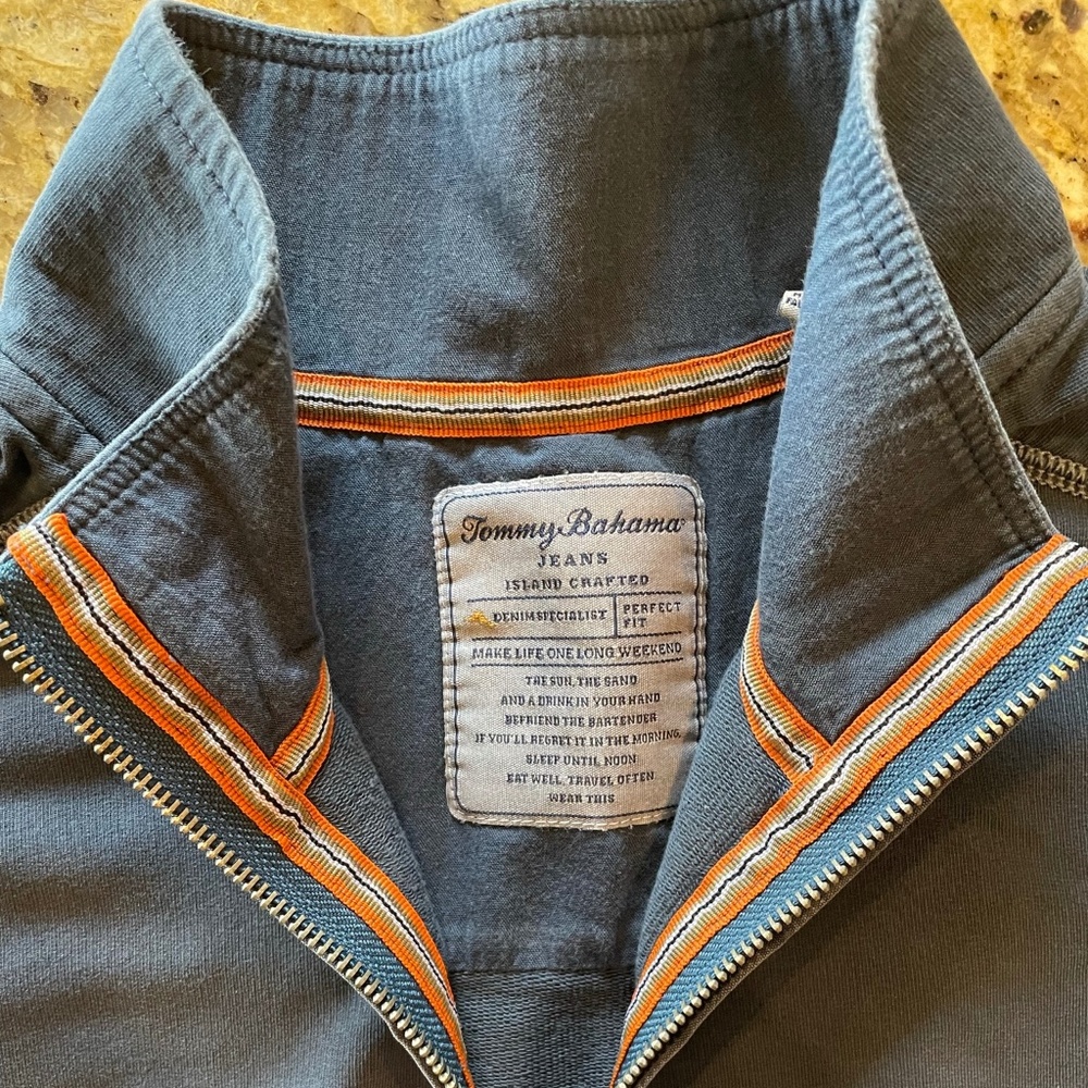 Mens Tommy Bahama Lightweight Half Zip Sweater